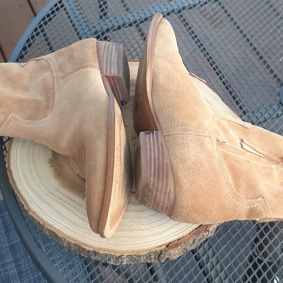 Sam Edelman "Ava" Carmel Suede Boots Size 8M - Picture 9 of 12